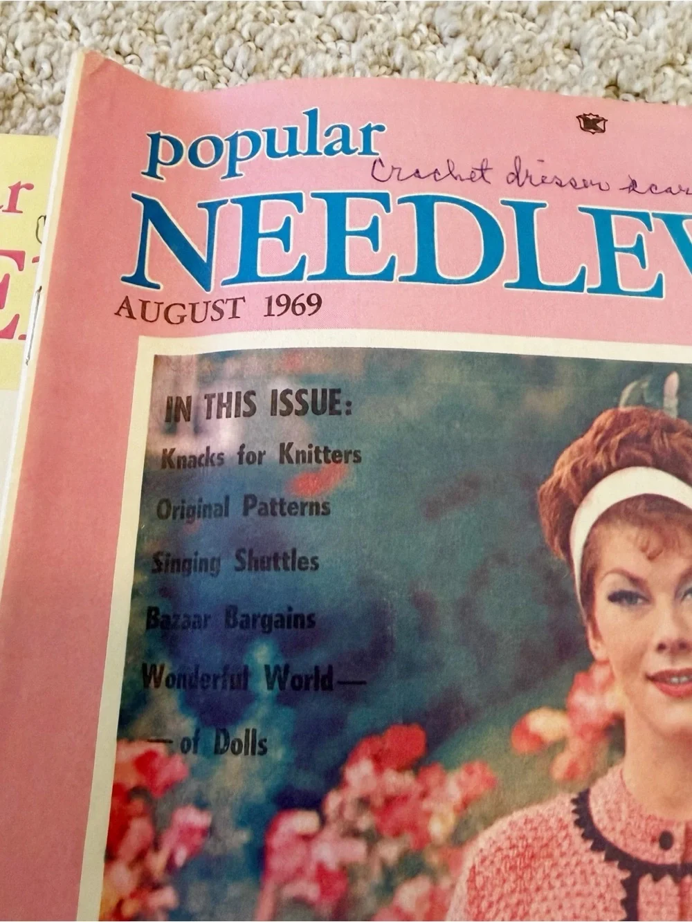 Popular Needlework Magazine Sept 1968 Aug 1969 Nov 1969 Feb 1970 - Lot of 4